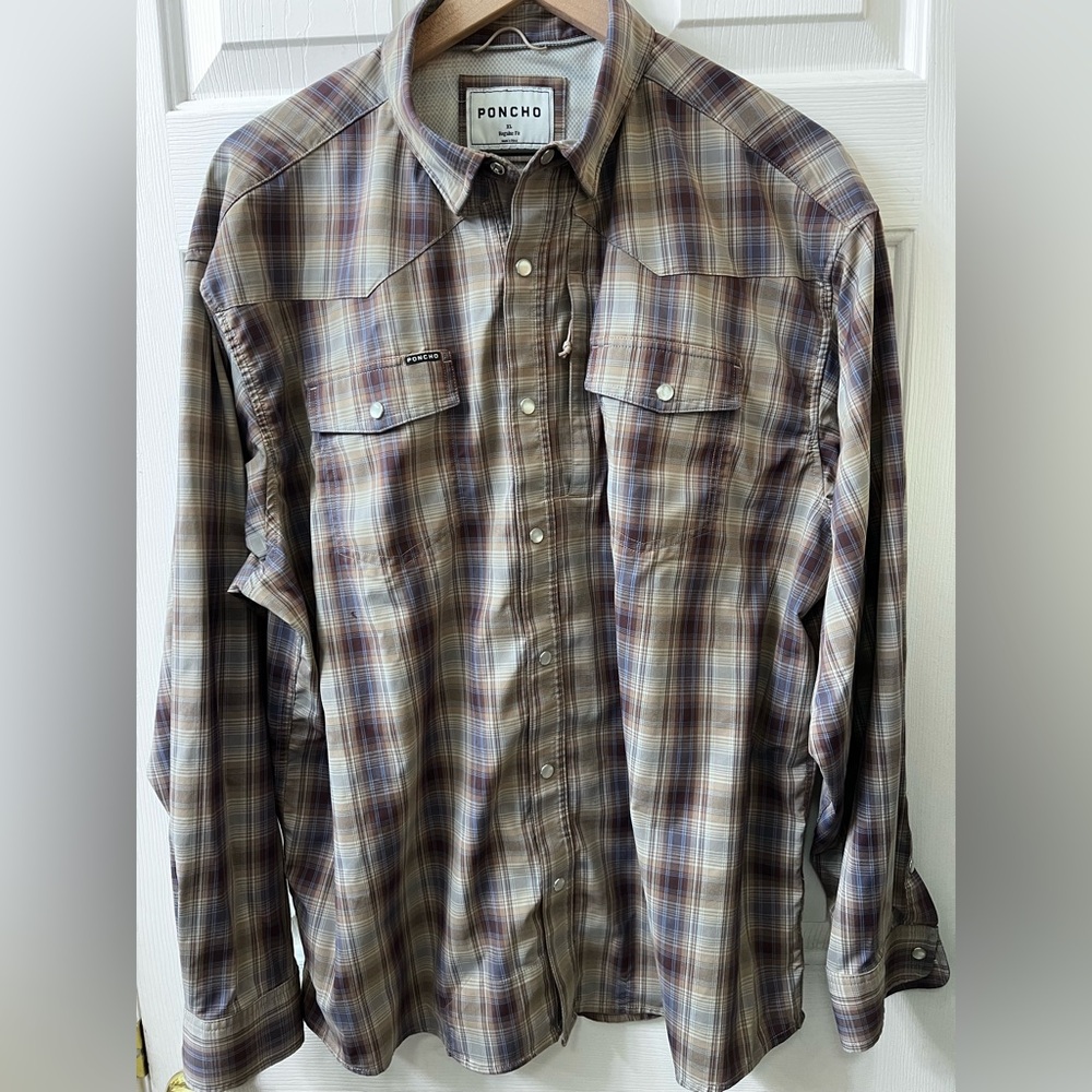 Poncho outdoors western shirt
